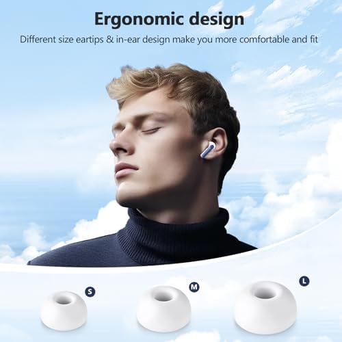 Next-Gen Wireless Earbuds 2025: Bluetooth 5.4 Technology for Ultra-Fast Connectivity, Immersive 3 D Stereo Sound, Advanced ENC Noise Cancellation, and 48-Hour Playtime – IPX7 Waterproof Design for Active Lifestyles, LED Battery Indicator, Universal Compatibility for Effortless Pairing – Redefine Your Sound Experience Today!