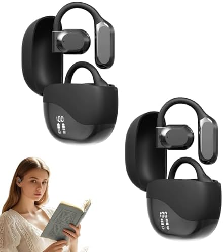 AI-Enhanced M62 V5.46 Wireless Earbuds: Transformative Real-Time Language Translation Earphones with Superior Bluetooth Compatibility for i Phone, Noise-Canceling Comfort, and Extended Battery Life for Adventurers and Language Learners