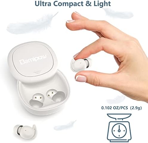 Wireless Bluetooth Sleep Earbuds – Ultimate Comfort for Side Sleepers, Noise-Canceling Design for Peaceful Nights, Discreet In-Ear Fit for Insomnia Relief, Snoring Solutions, and Enhanced Productivity – Seamless Device Compatibility and Quick Pairing