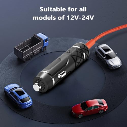 Ultra-Fast 100 W PD USB-C Car Charger for Mac Book, i Pad, i Phone 15, Galaxy S23/S24, and More – Dual-Port DC 12 V-24 V Power Adapter for Laptops and Smartphones, Ideal for Road Trips and Busy Commuters – Safe, Compact, and Versatile Charging Solution