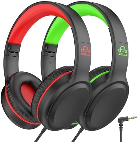 U2 Kids’ Lightweight Wired Headphones in Stylish Pink – Comfortable On-Ear Design Perfect for School, Travel, and Home | Durable, Easy-to-Use Headphones Compatible with i Pads, Tablets, and Laptops | Ideal for Young Girls and Students Seeking Engaging Audio Experience