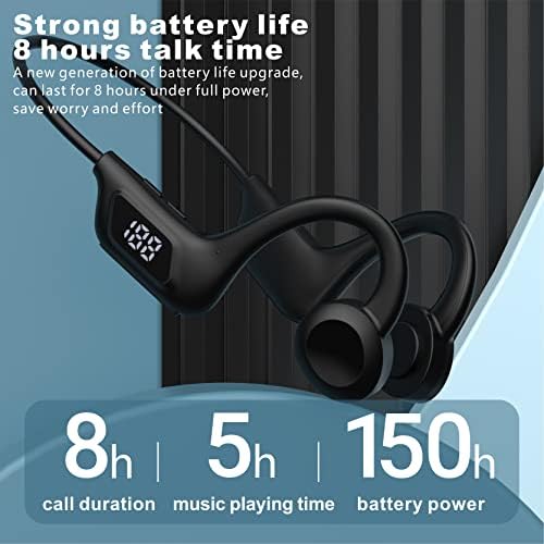 Unleash Your Active Lifestyle with TEDATATA Open Ear Wireless Bluetooth Headphones – Cutting-Edge Waterproof Sport Earbuds Featuring LED Display for Ultimate Safety and Performance in Cycling, Running, Hiking, and Driving – Stay Connected, Stay Aware!