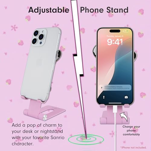 Sonix x Sanrio Character Phone Stand | Adjustable Cell Phone Holder, Desk Stand, Dock | Hello Kitty Classic – Enhanced Compatibility and Speed