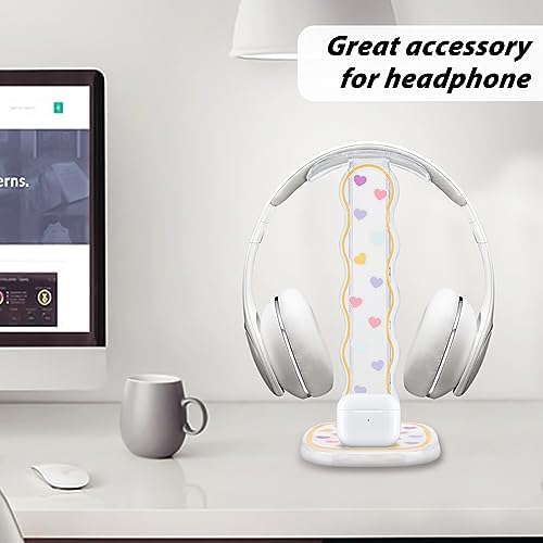 CamyCosy Headphone Holder for Desk, Gaming Headset & Earphone Stand with Tulip Flowers Pattern – Enhanced Compatibility and Speed