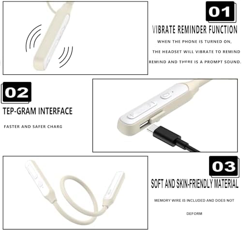 LANDIBO Bluetooth Neckband Earbuds – 35-Hour Battery Life, IPX7 Sweat-Resistant, Noise Cancelling Technology for Crystal Clear Sound – Ideal for Active Lifestyles and Hands-Free Communication – Enhanced Deep Bass Audio (Black) – Elevate Your Sound Experience