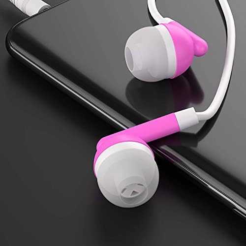 Maeline 100-Pack Bulk Earbuds with 3.5 mm Connector – Multi-Color Stereo Earphones for Schools, Events, and Promotions – Superior Sound Quality and Comfort for Everyday Use