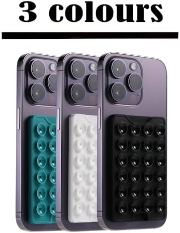 BIAJIYA Phone Sticky Grip Wallet Mount Stick on Suction Mirrors Phone Card Holder Silicone Adhesive Phone Accessory for Tiktok All Smartphones (RoseGold5PC) – Enhanced Compatibility and Speed