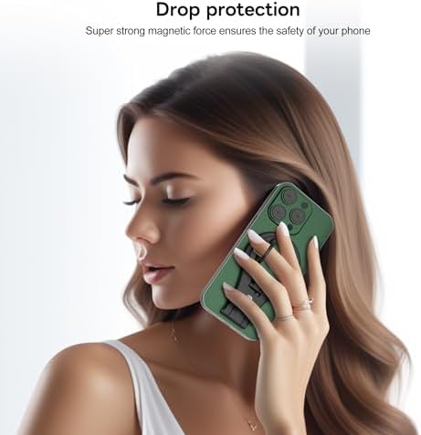 FANAUE Magnetic Phone Ring Grip and Versatile Foldable Desk Stand – Premium Mag Safe-Compatible Tripod for i Phone 16, 15, Pro Max – Compact Smartphone Support with Superior Stability and Chic Design for Effortless Hands-Free Operation