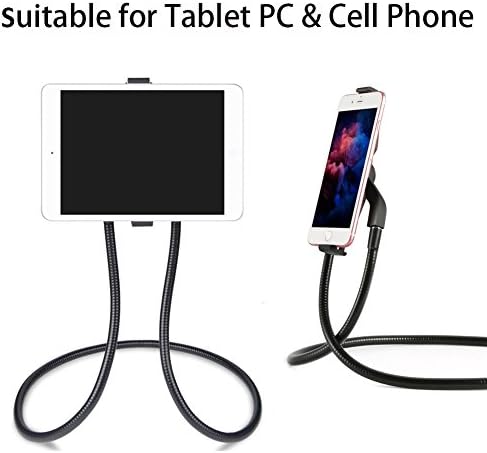 Revolutionary Adjustable Gooseneck Phone Holder – Versatile 360-Degree Multi-Angle Stand for Effortless Hands-Free Use of Smartphones, Tablets, and E-Readers – Ideal for Streaming, Video Calls, and Reading Anytime – Lightweight and Portable Design for Ultimate Convenience – Universal Compatibility with i Phone, Samsung, i Pad, Kindle, and More – Enhance Your Productivity and Comfort Across All Settings