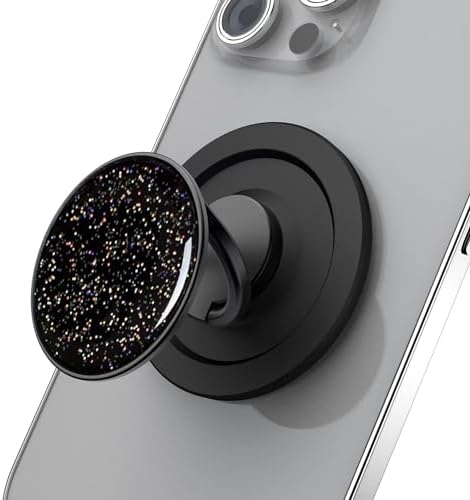 Revolutionize Your Smartphone Interaction with the Mag Safe-Compatible Magnetic Phone Grip – Ergonomic Finger Kickstand Ring Holder for One-Handed Use, Wireless Charging Ready, Dual-Ring Stability, and Vibrant Sky Red Finish for Enhanced Device Security and Style