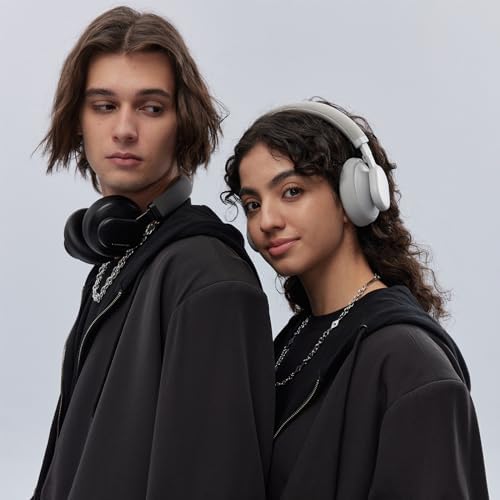 Discover the Ultimate Audio Escape with FINGERTIME’s Bluetooth 5.3 Over-Ear Headphones – Advanced Active Noise Cancelling, Unmatched 40-Hour Playtime, and Luxurious Comfort in a Sleek Grey Finish for Effortless Audio Bliss and Flawless Connectivity