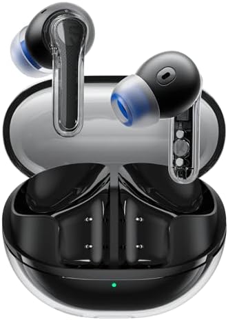 Affordable Sound PEATS Clear Wireless Earbuds – Bluetooth 5.3 Headphones with 12 mm Drivers for Deep Bass, Enhanced Call Clarity with Dual Mic and ENC, Gaming Mode for Low Latency, 40-Hour Playtime, IPX4 Water Resistance, Custom EQ via App for Tailored Audio Experience