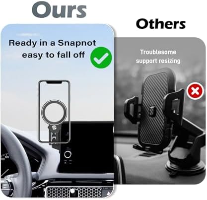 Revolutionize Your Honda Civic Driving Experience with the Premium Magnetic Phone Holder – 360-Degree Rotating Mount for 5/7-Inch Screens | Hands-Free Convenience & Enhanced Safety | Perfect Smartphone Cradle for 2016-2021 Models