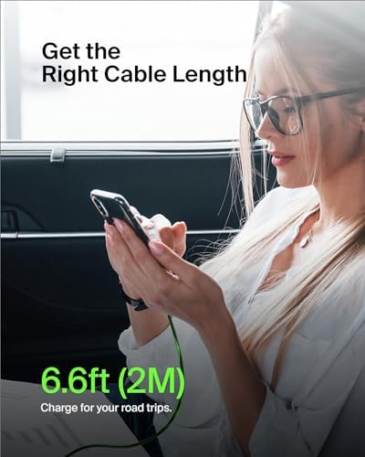 Belkin Boost Charge USB-C to USB-C Fast Charging Cable – 1 M (3.3 ft) Durable Power Cable for i Phone 16, Galaxy S25, Nintendo Switch 2 & More – Sleek Black Design for Quick Connectivity and Everyday Portability