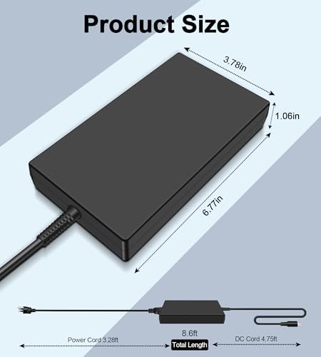 Ultra-Fast 180 W MSI Laptop Charger – Essential Power Adapter for GF, GS, GE & GL Series – Compact Design for On-the-Go Gaming – Enhanced Compatibility & Safety Features for Uninterrupted Performance