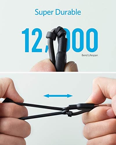 Anker Powerline II 3-in-1 Charging Cable – Lightning, Type-C & Micro USB Compatibility for Fast Charging Across i Phone, Android & More – Durable 3 ft Length, Tangle-Free Design for Home & Travel Use – Universal Device Support with Reinforced Construction