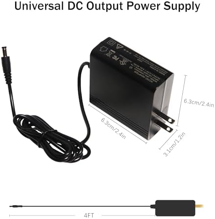 12 V High-Efficiency Power Supply Adapter – Versatile AC to DC Converter for LED Lighting and Low-Voltage Applications – 3 A Compact Design with Advanced Safety Features for Reliable Performance and Easy Installation