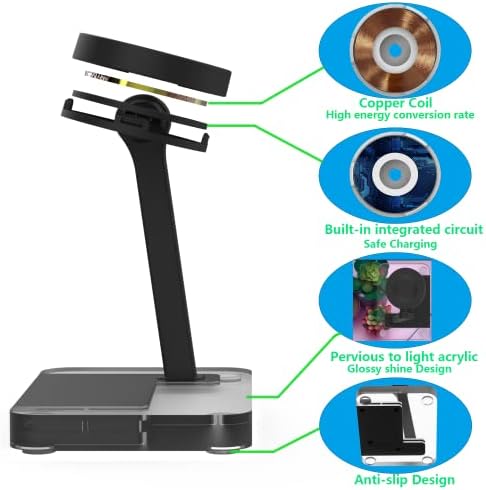 Galaxy Watch Fast Charger Dock – Universal Magnetic Charging Station for Galaxy Watch 8/7/6/5/5 Pro/4/3 and Active/Active2 – Sleek, Portable Design for Quick Power Boosts with Enhanced Compatibility and Durability