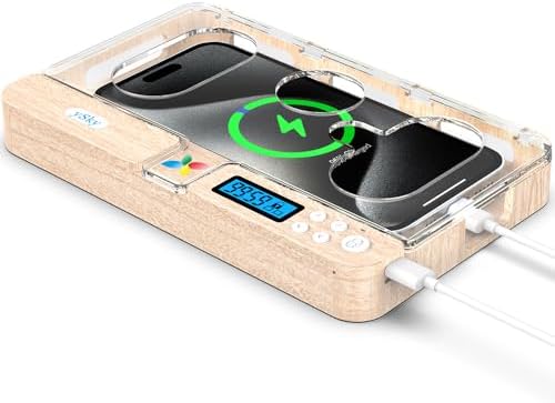 Portable Smart Auto Phone Timer Lock Box for iPhone and Android Phones, Self-Control Timer Locker to Help Kids,Students, Adults Focus Back,Prevent Excessive Games, Mobile Phone Addiction(White) – Enhanced Compatibility and Speed