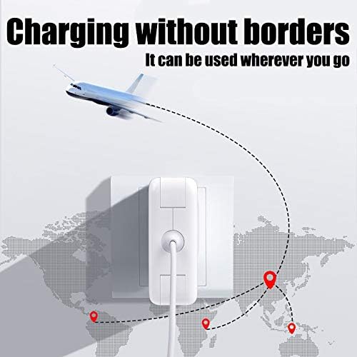 Ultra-Fast 96 W USB-C to Mag Safe 3 Charger for Mac Book Pro & Air (2021-2025) with 6.6 ft Cable – Superior Compatibility & Lightning Speed for All USB-C Devices – Safe, Durable Design with Overload Protection & 24/7 Support – Charge Mac Book Pro 16″ in Just 1 h 47 m