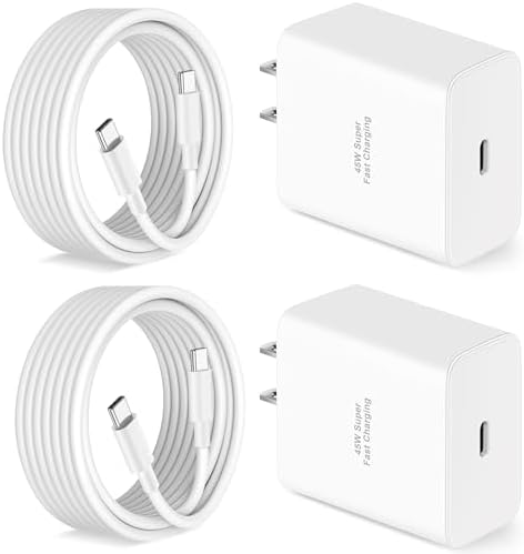 Rapid Charge 45 W USB-C Power Duo for Google Pixel Devices – Includes 10 FT Flexible Cable for Enhanced Charging Flexibility – Ideal for Pixel 9/9 Pro XL, Fold, 8/8 a/8 Pro, 7/7 a/7 Pro, 6/6 a/6 Pro – Travel-Ready Compact Design for Ultimate Portability – Durable Fast Charging Solution to Keep Your Devices Powered Anytime, Anywhere