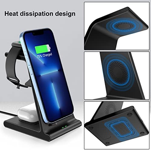 Revolutionary Multi-Device Fast Wireless Charging Hub for Google Pixel Watch 2, Fitbit Versa Series, and More – Ultimate Portable Charger for Pixel 8 Pro, Galaxy S24 Ultra & Pixel Buds Pro – Secure, Compact Design for Effortless Home and Travel Charging Solutions
