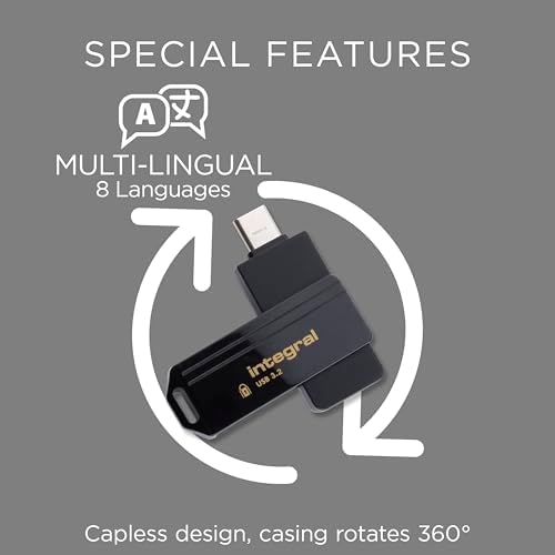 Secure Your Data with the 8 GB Crypto-140-2 USB Flash Drive – FIPS 140-2 Certified, 256-Bit Hardware Encryption, and Waterproof Design for Ultimate Protection – Fast USB 3.0 Transfers and Brute-Force Password Defense for Professionals on the Go