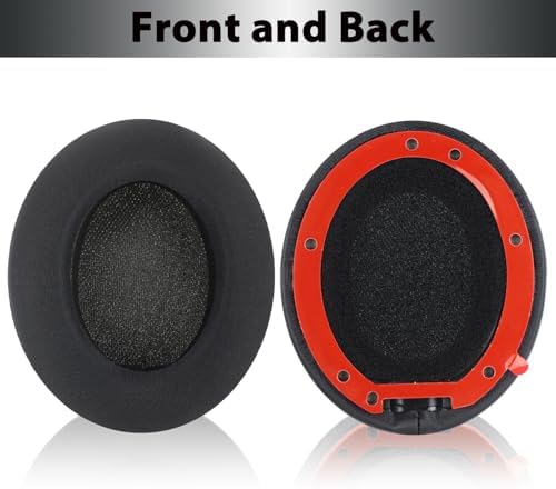 Elevate Your Beats Studio Pro Wireless Headphones with Premium Cooling Gel Replacement Earpads – Soft Protein Leather & Adaptive High-Density Memory Foam for Unmatched Comfort and Sound Isolation – Innovative Design in Sleek Black for Extended Wear Performance