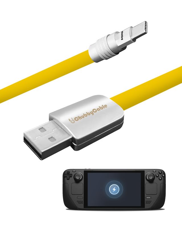 Ultimate 100 W USB Type C Fast Charging Cable for Steam Deck – 6.6 ft Durable Silicone Charger with Tangle-Free Design, Ideal for Gamers & Tech Lovers, Superior Power Delivery for All USB-C Devices