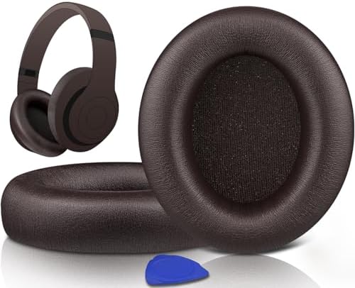 Elevate Your Audio Experience with SOULWIT Deep Brown Replacement Earpads for Beats Studio Pro Wireless Headphones – Luxurious Protein Leather Cushions with Advanced Noise Isolation Foam for Unmatched Comfort and Enhanced Sound Quality