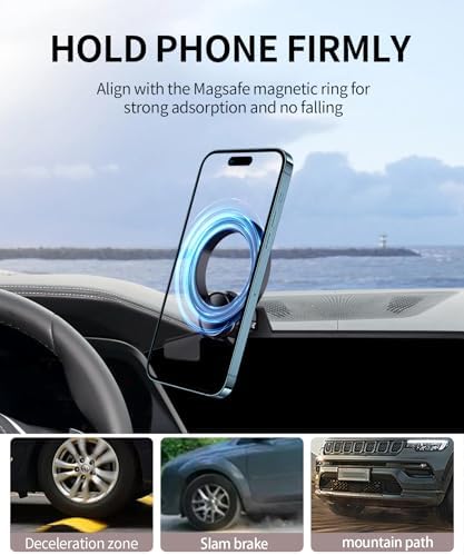 BMW X5, X6, X7 Car Phone Holder (2023-2025) | Mag Safe Compatible 360° Rotation Mount for 14.9-Inch Screen | Secure & Convenient Smartphone Cradle for Enhanced Driving Safety and Navigation Ease