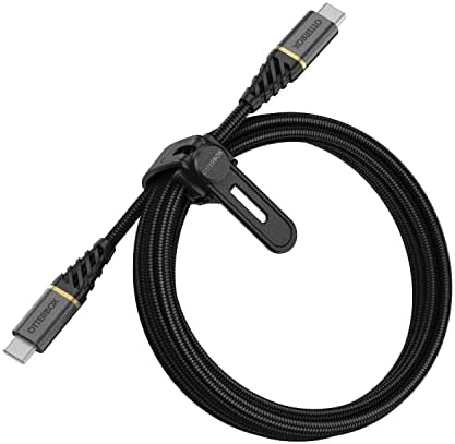 Otter Box 2 M Fast Charge USB-C to USB-C Cable – Glamour Black | Superior Durability & Rapid Data Transfer | Premium Braided Nylon Charger for All USB-C Devices | Unmatched Speed & Elegant Design for Tech Enthusiasts