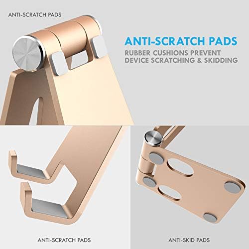 Aduro U-Rise XL Foldable Aluminum Tablet & Phone Stand – Versatile Adjustable Holder for i Phone, i Pad Pro, Nexus, and E-Readers (4-12″) – Premium Stability, Ergonomic Design, and Portable Convenience for Home & Office Use