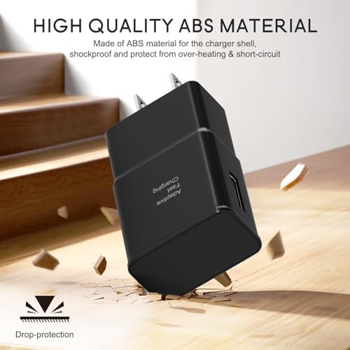 Samsung Adaptive Fast Charging Wall Charger: Rapid Quick Charge Adapter for Galaxy S Series & Note – High-Speed Power Delivery, Compact Design, Enhanced Durability, Over-Voltage Protection for Optimal Device Lifespan