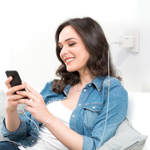 Unleash Speed with the 45 W i-Phone 16 Pro Max Fast Charging Wall Charger – Complete with 10 FT USB C Cable for Enhanced Connectivity and Versatile Compatibility with i-Phone 16 Series, 15 Series, and Android Devices – Experience Rapid Power Delivery and Superior Durability for Home, Office, or Travel Use
