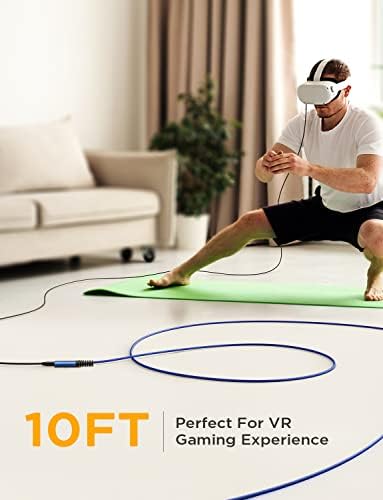 Maximize Your Connectivity with AINOPE 10 FT USB C Extension Cable – 20 Gbps Data Transfer & 240 W Charging Power, Ideal for i Phone 16 Pro Max, PSVR2, Mac Book Air M2 Pro, and More – Stylish Blue Design for Enhanced Flexibility and Performance