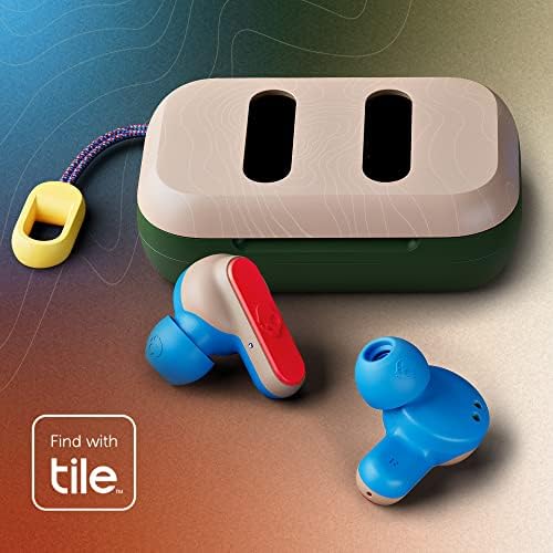 Skullcandy Dime Wireless Earbuds – Sweat-Resistant In-Ear Headphones with 12-Hour Battery Life, Built-in Microphone, and Universal Bluetooth Compatibility – Stylish Red Design for Active Lifestyles