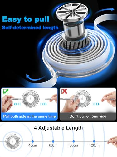 Versatile 3-in-1 Retractable Multi Charging Cable – 100 W USB-C Fast Charger for i Phone 15, 14, 13 & Samsung Devices – Stylish 4 FT Tangle-Free Cord in Elegant Pink – Essential Travel Companion for Quick Charging and Enhanced Compatibility