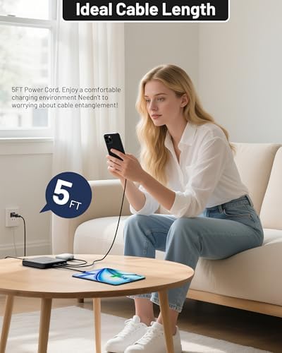 67 W 4-Port Ga N USB-C Power Hub – Ultra-Fast Charging Station for Mac Book Pro/Air, i Phone 16/15, i Pad, Samsung Galaxy S25/S24 Ultra, and Steam Deck – Streamlined Multi-Device Charging for Home and Travel Efficiency