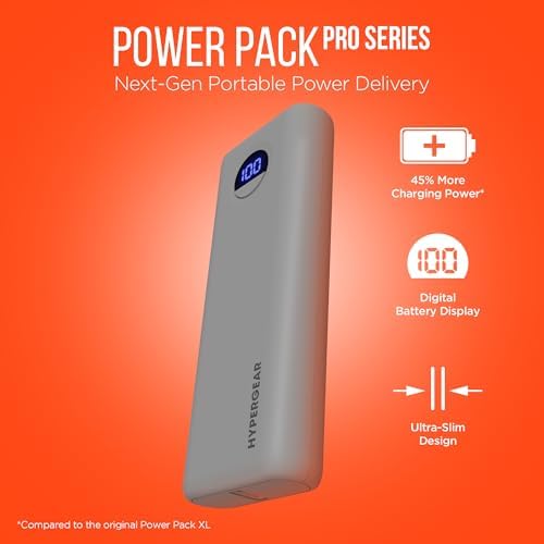 High-Capacity 10,000 m Ah Portable Power Bank with 20 W USB-C PD Fast Charging – Dual-Port Charger for i Phone, Galaxy & More – LED Display for Battery Life Monitoring, Up to 35 Hours Extra Power, Compact Travel Essential for On-the-Go Charging