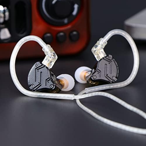 Transform Your Sound Journey with Linsoul KZ ZS10 PRO X – High-End Hybrid In-Ear Monitors Featuring 1 Dynamic and 4 Balanced Armature Drivers for Exceptional Audio Fidelity, Sleek Alloy Faceplate for Ultimate Durability, Detachable Silver-Plated Cable for Enhanced Compatibility, and Integrated Microphone for Seamless Communication – Ideal Choice for Audiophiles, Musicians, and DJs Seeking Superior Sound Quality and Comfort