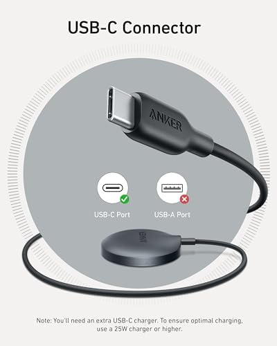 Elevate Your Charging Experience with the Anker Mag Safe Wireless Charger Pad for i Phone 16 Series – Qi2 Certified 15 W Fast Charge, USB-C Adapter Included, Compatible with i Phone 16/16 Plus/16 Pro/16 Pro Max/15/14/13/12 – Sleek, Magnetic Design Ensures Optimal Alignment and Performance