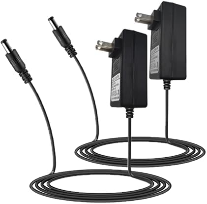 24 V 3 A Dual Pack Power Supply Adapter – High-Efficiency AC to DC Converter for LED Strips, 3 D Printers, and CCTV Systems – 72 W Transformer with Universal Compatibility for Enhanced Stability and Safety