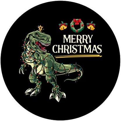 Xmas Boys Kids Gift Merry Christmas Pajama T Rex PopSockets Grip and Stand for Phones and Tablets – Enhanced Compatibility and Speed