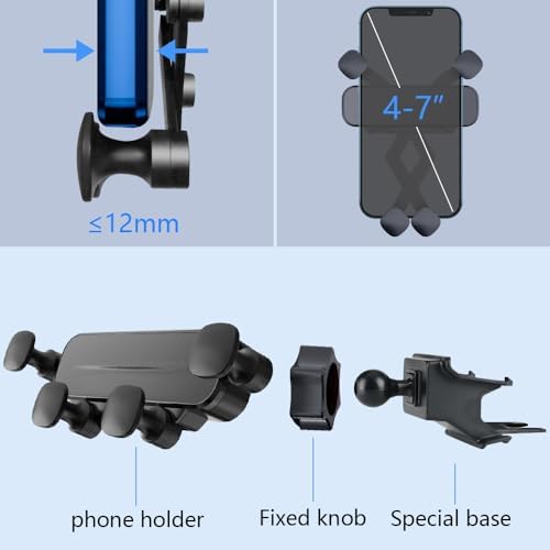 Jeep Compass 2022-2025 Car Phone Holder Mount – 360-Degree Rotating Smartphone Bracket for Enhanced Driving Safety and Convenience – Easy Tool-Free Installation, Sturdy Grip, and Stylish Interior Accessory for Hands-Free Navigation