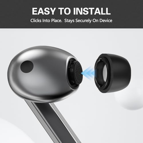 Memory Foam Replacement Ear Tips for Samsung Galaxy Buds3 Pro – Unrivaled Comfort & Secure Fit for Active Lifestyles, Premium Noise Isolation Medium Size, Ideal for Extended Listening Sessions and Enhanced Audio Experience