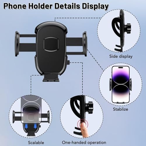 Premium 360° Rotatable Car Phone Holder Mount for Lexus NX 350/350 h/250/450 h+ (2022-2024) – Dashboard Stand for Thick Cases, Ultimate Smartphone Compatibility, and Enhanced Driving Safety