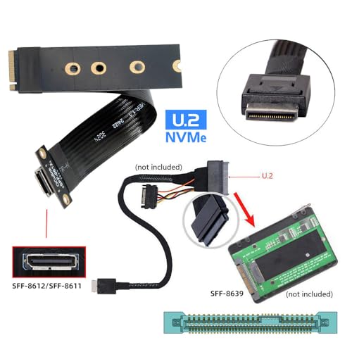 Unlock Blazing Fast Data Transfers with cablecc PCI-E 3.0 M.2 M-Key to Oculink SFF-8612/SFF-8611 Host Adapter – Perfect for Gamers & Creators Seeking Ultimate NVMe SSD Performance. Experience unparalleled speed and compatibility with this high-performance adapter engineered for M.2 NVMe SSDs in the 2260 form factor. The cutting-edge Oculink SFF-8612 and SFF-8611 connections ensure robust data transmission for seamless gaming and content creation. Enjoy hassle-free installation and a durable design that stands up to daily demands, making this essential upgrade a must-have for any advanced computing setup. Whether you’re enhancing your workflow or building the ultimate gaming rig, this PCI-E 3.0 adapter guarantees enhanced performance and reliability. Elevate your data storage capabilities today and discover the difference this premium internal SSD accessory can make in your system’s efficiency and speed. Don’t compromise on quality—transform your digital experience with the cablecc Oculink Host Adapter now!