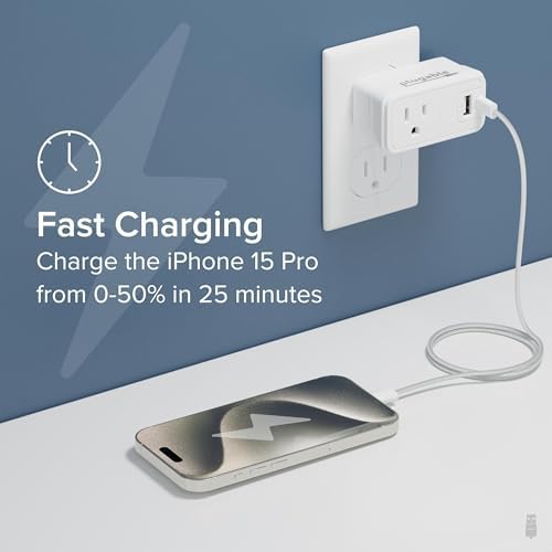 Ultimate 32 W USB-C Fast Charging Block – Versatile Portable Wall Charger with Dual USB Ports for i Phone 15/16, Tablets & More – Ideal Travel Power Outlet with Universal Compatibility and High-Speed Performance