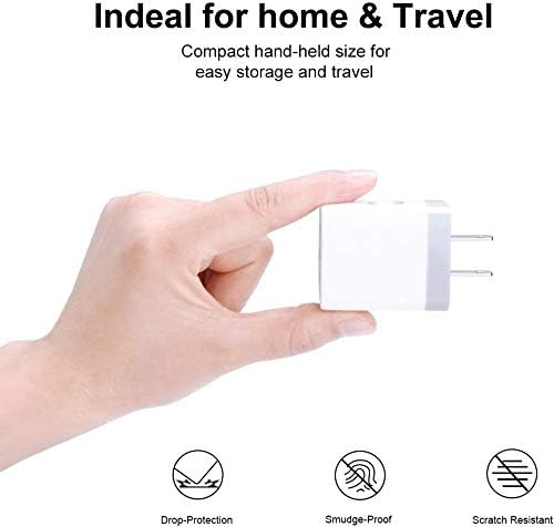 Sicodo 3-Pack USB Wall Charger Adapter – Universal 3.1 A Multi-Port Fast Charging Block for i Phone 16/15/14/13/12 SE/11 Pro, Samsung Galaxy S24/S23/S22/S21 Ultra, and Google Devices – Compact Travel Charger for On-the-Go Power Solutions